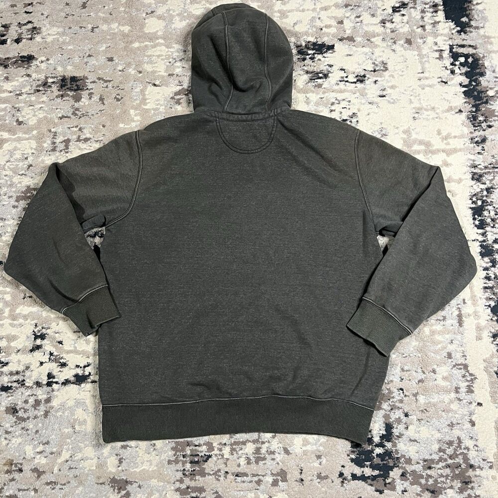 Carhartt RAIN DEFENDER 1/4 Zip Hoodie Men's Sz L Gray Heavyweight 100617 Faded - Picture 5 of 12